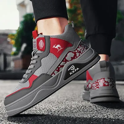 HIGH-TOP PLATFORM SNEAKERS